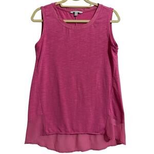 Adrienne Vittadini small‎ pink sleeveless blouse